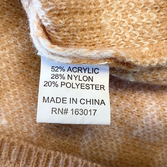 Princess Polly Checkerboard Sweater Dress with Front Cutout - Tan/White - M/L - Picture 7 of 7